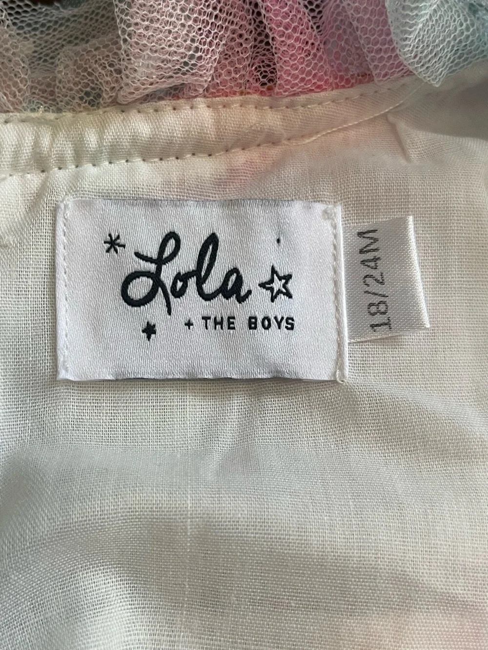 Lola + The Boys Sunset Stars Tulle Dress